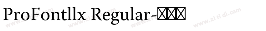 ProFontllx Regular字体转换